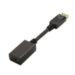 Conversor Aisens A125-0134/ DisplayPort Macho - HDMI Hembra/ 15cm/ Negro - PixelPlaza