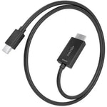 Cable Conversor Aisens A125-0886/ Mini DisplayPort Macho - HDMI 4K Macho/ 1m/ Negro - PixelPlaza