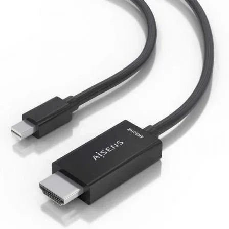 Cable Conversor Aisens A125-0888/ Mini DisplayPort Macho - HDMI 4K Macho/ 2m/ Negro - PixelPlaza