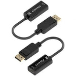 Cable Conversor Aisens A125-0905/ DisplayPort Macho - HDMI Hembra/ 15cm/ Negro - PixelPlaza