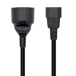 Adaptador Alimentación Aisens A132-0467/ C14 Macho - CEE7 Hembra/ 25cm/ Negro - PixelPlaza