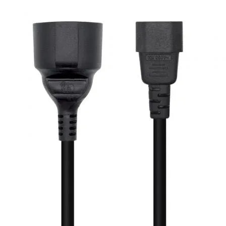 Adaptador Alimentación Aisens A132-0467/ C14 Macho - CEE7 Hembra/ 25cm/ Negro - PixelPlaza