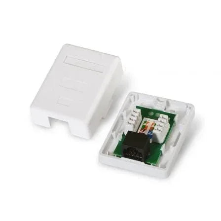 Roseta de Superficie Aisens A138-0296/ Cat.5e/ 1 Tomas - PixelPlaza