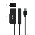 Adaptador para Discos Duros 2.5"/3.5" Aisens ASE-35A01B/ USB 3.0 - SATA/ con Alimentador - PixelPlaza