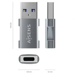 Adaptador USB 3.2 GEN2 Aisens A108-0655/ USB Tipo-C Hembra - USB Macho - PixelPlaza