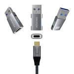 Adaptador USB 3.2 GEN2 Aisens A108-0655/ USB Tipo-C Hembra - USB Macho - PixelPlaza