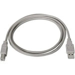 Cable USB 2.0 Impresora Aisens A101-0002/ USB Tipo-B Macho - USB Macho/ 1.8m/ Beige - PixelPlaza