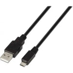 Cable USB 2.0 Aisens A101-0027/ USB Macho - MicroUSB Macho/ 480Mbps/ 80cm/ Negro - PixelPlaza