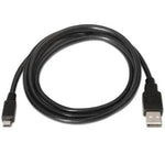 Cable USB 2.0 Aisens A101-0029/ USB Macho - MicroUSB Macho/ 3m/ Negro - PixelPlaza