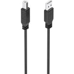 Cable Alargador USB 2.0 Aisens A101-0906/ USB Macho - USB Tipo-B/ 15m/ Negro - PixelPlaza