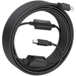 Cable Alargador USB 2.0 Aisens A101-0906/ USB Macho - USB Tipo-B/ 15m/ Negro - PixelPlaza