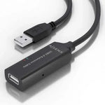 Cable Alargador USB 2.0 Aisens A101-0916/ USB Macho - USB Hembra/ 15m/ Negro - PixelPlaza