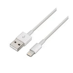 Cable USB 2.0 Lightning Aisens A102-0035/ USB Macho - Lightning Macho/ 1m/ Blanco - PixelPlaza