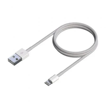 Cable USB 2.0 Lightning Aisens A102-0542/ USB Macho - Lightning Macho/ 50cm/ Blanco - PixelPlaza