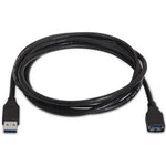 Cable Alargador USB 3.0 Aisens A105-0041/ USB Macho - USB Hembra/ Hasta 9W/ 625Mbps/ 1m/ Negro - PixelPlaza
