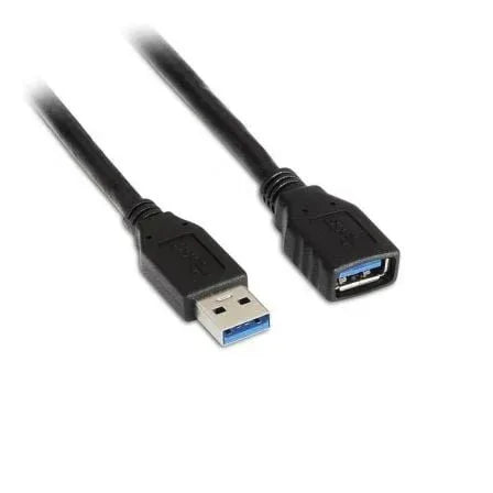 Cable Alargador USB 3.0 Aisens A105-0042/ USB Macho - USB Hembra/ Hasta 9W/ 625Mbps/ 2m/ Negro - PixelPlaza