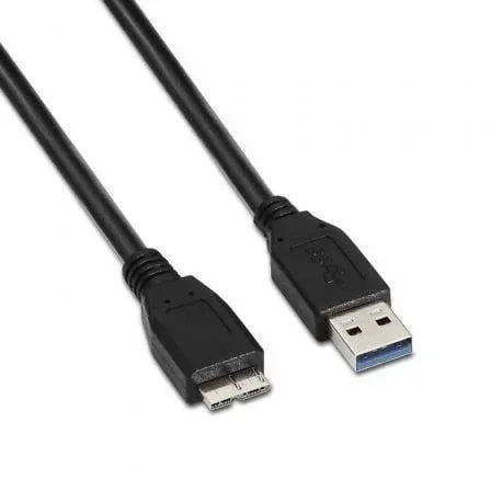 Cable USB 3.0 Aisens A105-0044/ USB Macho - MicroUSB Macho/ 5Gbps/ 2m/ Negro - PixelPlaza