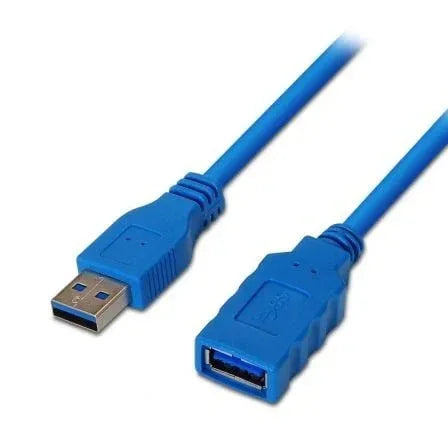 Cable Alargador USB 3.0 Aisens A105-0045/ USB Macho - USB Hembra/ Hasta 9W/ 625Mbps/ 1m / Azul - PixelPlaza