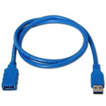 Cable Alargador USB 3.0 Aisens A105-0045/ USB Macho - USB Hembra/ Hasta 9W/ 625Mbps/ 1m / Azul - PixelPlaza