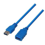 Cable Alargador USB 3.0 Aisens A105-0046/ USB Macho - USB Hembra/ Hasta 9W/ 625Mbps/ 2m/ Azul - PixelPlaza