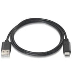 Cable USB 2.0 Tipo-C Aisens A107-0050/ USB Tipo-C Macho - USB Macho/ 480Mbps/ 50cm/ Negro - PixelPlaza