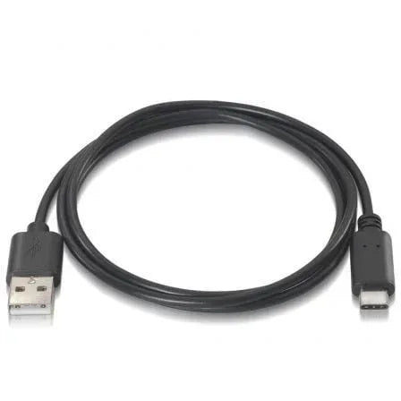 Cable USB 2.0 Tipo-C Aisens A107-0050/ USB Tipo-C Macho - USB Macho/ 480Mbps/ 50cm/ Negro - PixelPlaza