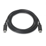 Cable USB 2.0 Tipo-C Aisens A107-0057/ USB Tipo-C Macho - USB Tipo-C Macho/ 480Mbps/ 2m/ Negro - PixelPlaza