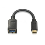 Cable USB 3.1 Tipo-C Aisens A107-0062/ USB Tipo-C Macho - USB Hembra/ 5Gbps/ 15cm/ Negro - PixelPlaza