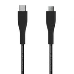 Cable USB 2.0 Aisens A107-0349/ USB Tipo-C Macho - MicroUSB Macho/ 480Mbps/ 1m/ Negro - PixelPlaza