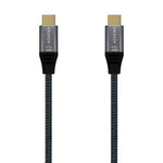 Cable USB 2.0 Tipo-C Aisens A107-0629 5A 100W/ USB Tipo-C Macho - USB Tipo-C Macho/ Hasta 100W/ 480Mbps/ 2m/ Gris - PixelPlaza