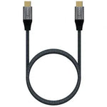Cable USB 3.2 Tipo-C Aisens A107-0672 20GBPS 100W/ USB Tipo-C Macho - USB Tipo-C Macho/ Hasta 100W/ 20Gbps/ 1.5m/ Gris - PixelPlaza