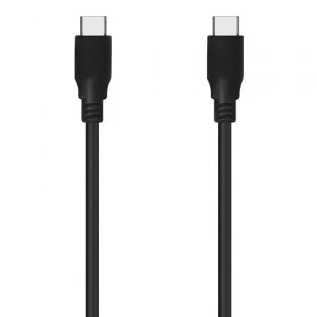 Cable USB 3.2 Tipo-C Aisens A107-0702 20GBPS 5A 100W/ USB Tipo-C Macho - USB Tipo-C Macho/ Hasta 100W/ 20Gbps/ 1m/ Negro - PixelPlaza