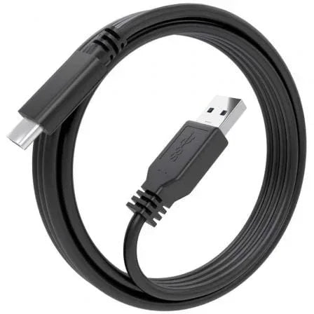 Cable USB 3.1 Tipo-C Aisens A107-0860/ USB Tipo-C Macho - USB Macho/ 10Gbps/ 2m/ Negro - PixelPlaza