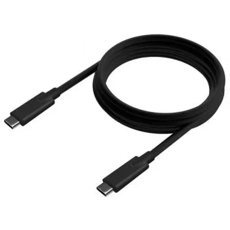 Cable USB 3.2 Tipo-C Aisens A107-0875/ USB Tipo-C Macho - USB Tipo-C Macho/ Hasta 100W/ 20Gbps/ 3m/ Gris - PixelPlaza