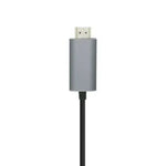 Cable Conversor Aisens A109-0392/ USB Tipo-C Macho - HDMI Macho/ Hasta 27W/ 1250Mbps/ 80cm/ Negro - PixelPlaza