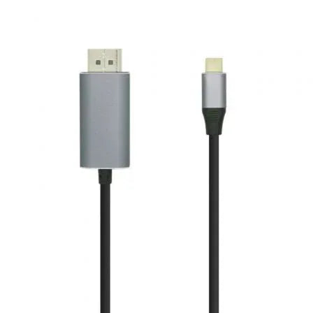 Cable DisplayPort Aisens A109-0395/ USB Tipo-C Macho - DisplayPort Macho/ Hasta 27W/ 1250Mbps/ 1.8m/ Negro - PixelPlaza