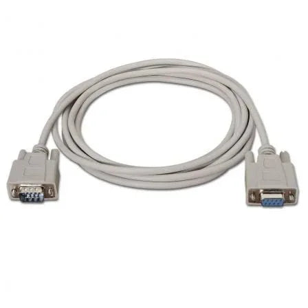Cable Serie RS232 Aisens A112-0065/ DB9 Macho - DB9 Hembra/ Hasta 0.15W/ 1.6Mbps/ 1.8m/ Beige - PixelPlaza
