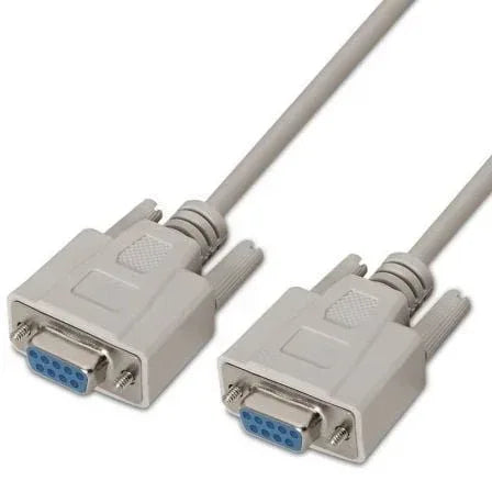 Cable Serie RS232 Aisens A112-0066/ DB9 Hembra - DB9 Hembra/ Hasta 0.15W/ 1.6Mbps/ 1.8m/ Beige - PixelPlaza