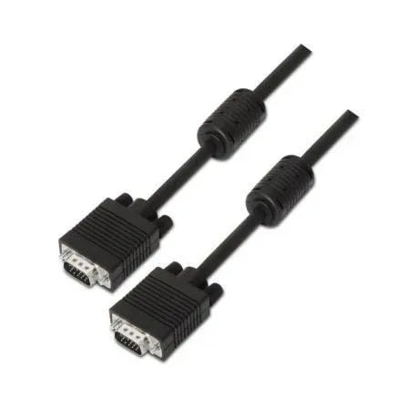 Cable SVGA Aisens A113-0077/ VGA Macho - VGA Macho/ Hasta 3W/ 10Mbps/ 25m/ Negro - PixelPlaza