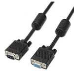 Cable Alargador SVGA Aisens A113-0078/ VGA Macho - VGA Hembra/ Hasta 3W/ 10Mbps/ 1.8m/ Negro - PixelPlaza