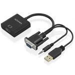Cable Conversor Aisens A115-0872 SVGA Macho - USB Macho/ Jack Macho - HDMI Hembra/ 20cm/ Negro - PixelPlaza