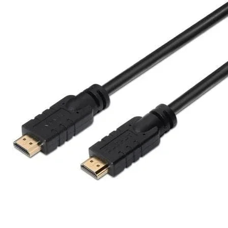 Cable HDMI 1.4 Aisens A119-0106/ HDMI Macho - HDMI Macho/ Hasta 10W/ 720Mbps/ 30m/ Negro - PixelPlaza