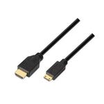 Cable HDMI Aisens A119-0115/ HDMI Macho - Mini HDMI Macho/ Hasta 10W/ 720Mbps/ 3m/ Negro - PixelPlaza
