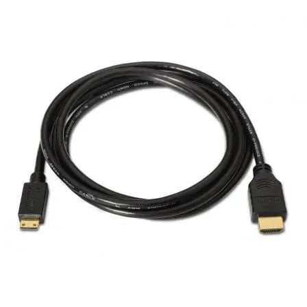 Cable HDMI Aisens A119-0115/ HDMI Macho - Mini HDMI Macho/ Hasta 10W/ 720Mbps/ 3m/ Negro - PixelPlaza