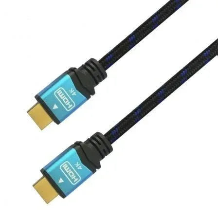Cable HDMI 2.0 4K Aisens A120-0355/ HDMI Macho - HDMI Macho/ Hasta 10W/ 2250Mbps/ 50cm/ Negro y Azul - PixelPlaza