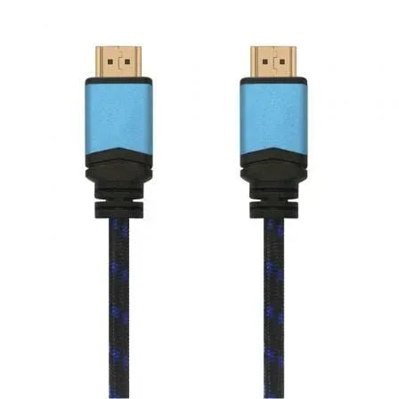 Cable HDMI 2.0 4K Aisens A120-0356 V2/ HDMI Macho - HDMI Macho/ 1m/ Negro/ Azul - PixelPlaza