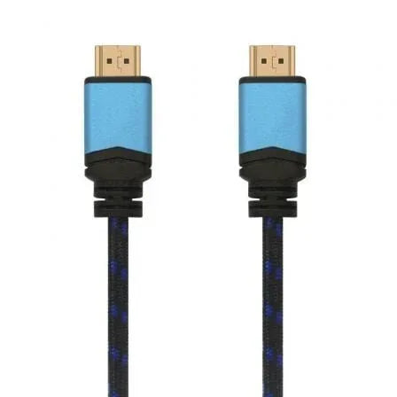 Cable HDMI 2.0 4K Aisens A120-0360/ HDMI Macho - HDMI Macho/ 10m/ Negro y Azul - PixelPlaza