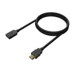 Cable Alargador HDMI Aisens A120-0545/ HDMI Macho - HDMI Hembra/ Hasta 10W/ 2250Mbps/ 2m/ Negro - PixelPlaza