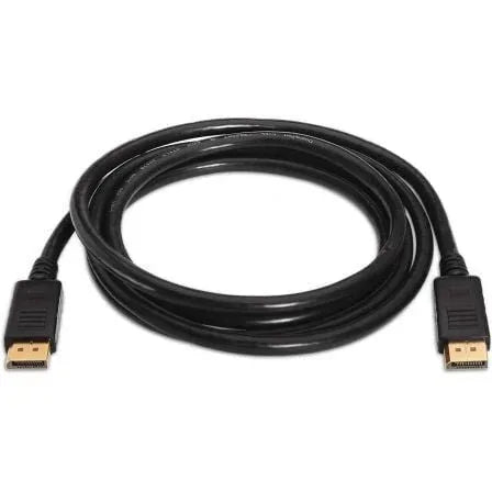 Cable DisplayPort 1.2 4K Aisens A124-0129/ DisplayPort Macho - DisplayPort Macho/ Hasta 5W/ 2300Mbps/ 2m/ Negro - PixelPlaza