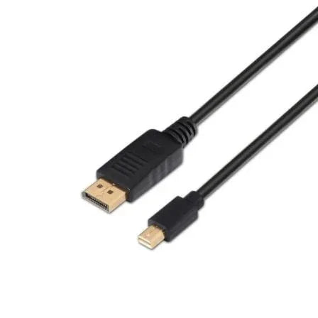 Cable Mini DisplayPort Aisens A124-0131/ DisplayPort Macho - Mini DisplayPort Macho/ Hasta 5W/ 2300Mbps/ 2m/ Negro - PixelPlaza